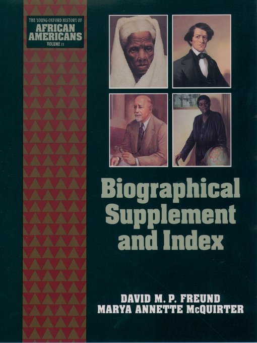 Title details for Biographical Supplement and Index by David M. P. Freund - Available